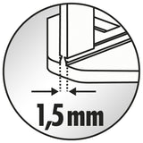 Raimondi clips giving a 1.5 mm joint