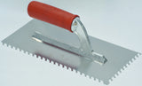 Slanted and Round Notched Trowels 28x13cm 6-15mm (select option)