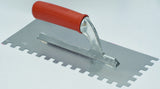 Notched Trowels With Rubber Handle Size 28x12cm  6-12mm