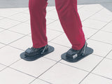 Tile shoes Waffled for walking on set tiles with spring strap