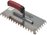 Slanted and Round Notched Trowels 28x13cm 6-15mm (select option)