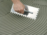 Notched Trowels With Rubber Handle Size 28x12cm  6-12mm