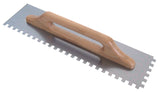 Notch Wooden Handle Trowels V Notch/ Square Notch/ Slanted Notch 48X13cm