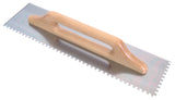 Notch Wooden Handle Trowels V Notch/ Square Notch/ Slanted Notch 48X13cm